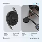 Pawa Ignitesync Durable USB-C to USB-C Cable 1m Black - W-CBLCC116-BK