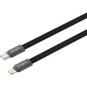 Pawa Ignitesync Durable USB-C to Lightning Cable 1m Black - W-CBLCC116-BK