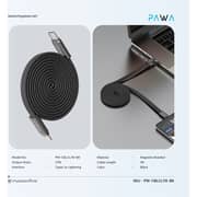 Pawa Ignitesync Durable USB-C to Lightning Cable 1m Black - W-CBLCC116-BK