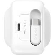 Belkin UltraCharge Retractable GaN Wall Charger 67W White - WCH022MYWH