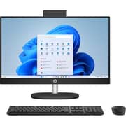 HP All-in-One (2026) Desktop - 2nd Series / Intel Core Ultra 5-225U / 24inch FHD / 512GB SSD / 16GB RAM / Shared Intel UHD Graphics / Windows 11 Home / English & Arabic Keyboard / Jet Black / Middle East Version - [24-CR2001NX]