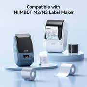 Niimbot Glossy Printer Tape Laser Silver 40x20mm 1 Roll - 1ED01160802