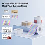 Niimbot Laminated Printer Tape Laser Silver 50x30mm 1 Roll - 1ED01161602