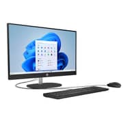 HP All-in-One (2023) Desktop - 13th Gen / Intel Core i7-1355U / 23.8inch FHD / 512GB SSD / 16GB RAM / Shared Intel Iris Xe Graphics / Windows 11 / English Keyboard / E Black / International Version [24-CR0384NH]
