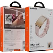 Porodo TrackFit Arc Smart Fitness Tracker Pink - PDSFTTH01PK