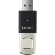 Lexar JumpDrive Fingerprint F35 PRO Flash Drive USB 3.2 Gen 1 128GB Silver/Black - LJDF35P128G-RNBNG