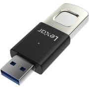 Lexar JumpDrive Fingerprint F35 PRO Flash Drive USB 3.2 Gen 1 128GB Silver/Black - LJDF35P128G-RNBNG