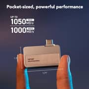 Lexar Professional Go Portable SSD USB 3.2 Gen 2 1TB Silver - LSL400X001T-RNSNG