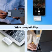 Lexar Professional Go Portable SSD USB 3.2 Gen 2 1TB Silver - LSL400X001T-RNSNG