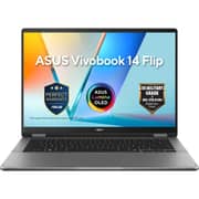 Asus Vivobook 14 Flip 2-in-1 Convertible (2026) - 2nd Series / Intel Core Ultra 5-226V / 14inch WUXGA / 512GB SSD / 16GB RAM / Intel Arc Graphics / Windows 11 Home / English & Arabic Keyboard / Matte Grey / Middle East Version - [TP3407SA-SG148W]