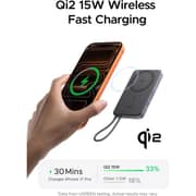 Ugreen MagFlow Air Magnetic Power Bank 10000mAh Grey - PB570-75982B