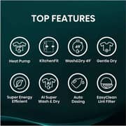 Hisense KitchenFit 5i Series Front Load Washer / Dryer 12 kg / 8 kg - WD5I1245BBRH