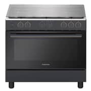Toshiba Freestanding Gas Cooker 90 cm 5 Burners Full Safety Convection Fan - Morandi Grey - RLA2-90MG5GE(MG)-E