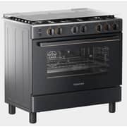 Toshiba Freestanding Gas Cooker 90 cm 5 Burners Full Safety Convection Fan - Morandi Grey - RLA2-90MG5GE(MG)-E