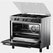 Toshiba Freestanding Gas Cooker 90 cm 5 Burners Full Safety Convection Fan - Morandi Grey - RLA2-90MG5GE(MG)-E