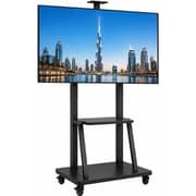 BrandTech Heavy-Duty Mobile TV Stand Black - BT55100B1