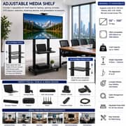 BrandTech Heavy-Duty Mobile TV Stand Black - BT55100B1
