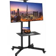 BrandTech Premium Heavy-Duty Mobile TV Stand Black - BT3275B1