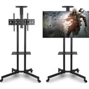 BrandTech Premium Heavy-Duty Mobile TV Stand Black - BT3275B1