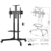 BrandTech Premium Heavy-Duty Mobile TV Stand Black - BT3275B1