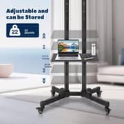 BrandTech Premium Heavy-Duty Mobile TV Stand Black - BT3275B1