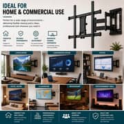 BrandTech Primestar Heavy-Duty Full Motion TV Wall Mount Bracket Black - BT50120FM1