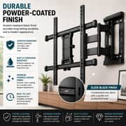 BrandTech Primestar Heavy-Duty Full Motion TV Wall Mount Bracket Black - BT50120FM1