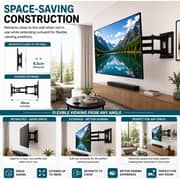 BrandTech Primestar Heavy-Duty Full Motion TV Wall Mount Bracket Black - BT50120FM1