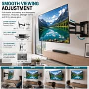 BrandTech Primestar Heavy-Duty Full Motion TV Wall Mount Bracket Black - BT50120FM1