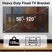 BrandTech Ultra Strong Slim Fixed TV Wall Mount Black - BT50120FX1
