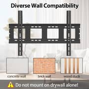 BrandTech Ultra Strong Slim Fixed TV Wall Mount Black - BT50120FX1