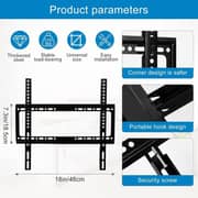 BrandTech Heavy Duty Fixed TV Wall Mount Black - BT2665FX1