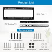 BrandTech Heavy Duty Fixed TV Wall Mount Black - BT2665FX1
