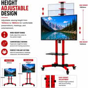 BrandTech Heavy Duty Rolling Mobile TV Stand Red - BT3270R01