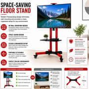 BrandTech Heavy Duty Rolling Mobile TV Stand Red - BT3270R01