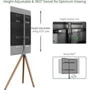 BrandTech Modern Easel Tripod TV Stand Walnut - BT4565WN1