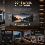 BrandTech Full Motion Swivel TV Wall Mount Black - BT3286FM1