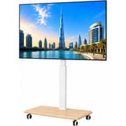 BrandTech Adjustable Mobile Swivel TV Stand White - BT2670W1