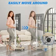 BrandTech Adjustable Mobile Swivel TV Stand White - BT2670W1