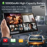 Telzeal P202 Tablet - WiFi 512GB 12GB RAM 11inch Grey - International Version With Keyboard And Mouse