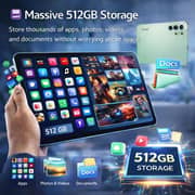 Telzeal P202 Tablet - WiFi 512GB 12GB RAM 11inch Green - International Version With Keyboard And Mouse
