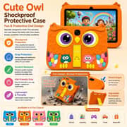 Modio M43 Tablet - WiFi 512GB 8GB RAM 10.1inch Orange + Protective Case, Stylus Pen & Screen Protector - International Version