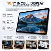 Modio M49 Tablet - WiFi 512GB 12GB RAM 10.1inch Gray + Keyboard, Mouse & Protective Case - International Version