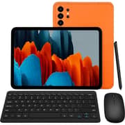 Modio M49 Tablet - WiFi 512GB 12GB RAM 10.1inch Orange + Keyboard, Mouse & Protective Case - International Version