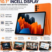 Modio M49 Tablet - WiFi 512GB 12GB RAM 10.1inch Orange + Keyboard, Mouse & Protective Case - International Version