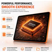 Modio M49 Tablet - WiFi 512GB 12GB RAM 10.1inch Orange + Keyboard, Mouse & Protective Case - International Version