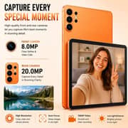 Modio M49 Tablet - WiFi 512GB 12GB RAM 10.1inch Orange + Keyboard, Mouse & Protective Case - International Version