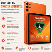 Modio M49 Tablet - WiFi 512GB 12GB RAM 10.1inch Orange + Keyboard, Mouse & Protective Case - International Version
