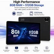 Modio M42 Tablet - WiFi 512GB 8GB RAM 10.1inch Black + Keyboard, Mouse & Stylus Pen - International Version