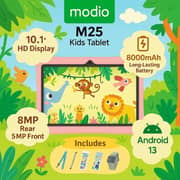 Modio M25 Kids Tablet - WiFi 512GB 8GB RAM 10.1inch Pink + Pen & Watch - International Version